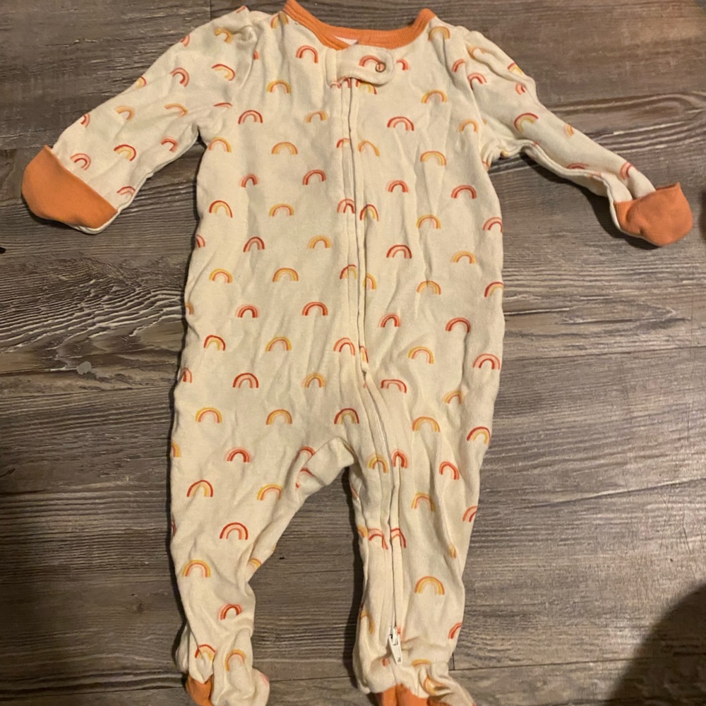 rainbow footie pajamas